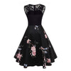 Czarna Sukienka Vintage Z Lat 50. Plus Size