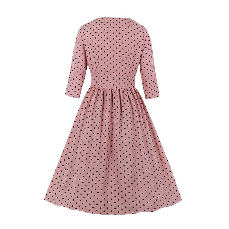 Sukienka Vintage Z Lat 50. Z Długimi Rękawami