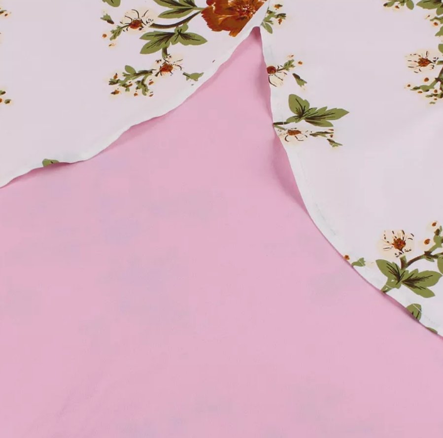 Różowa Sukienka Vintage Z Lat 50