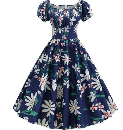 Wiejska Sukienka Vintage Z Lat 60