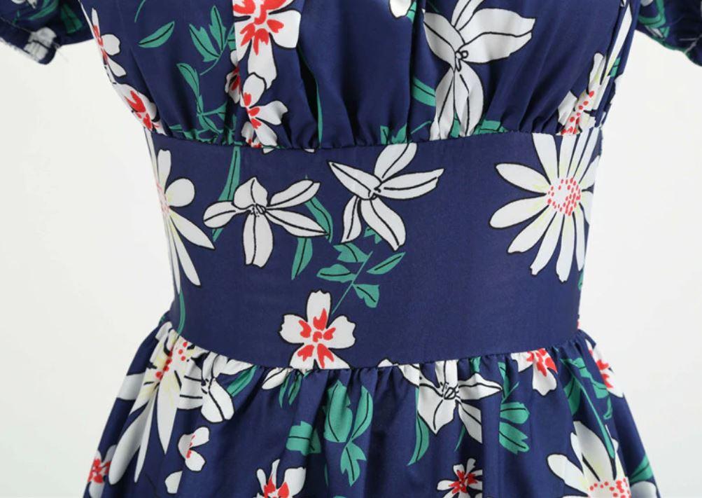 Wiejska Sukienka Vintage Z Lat 60