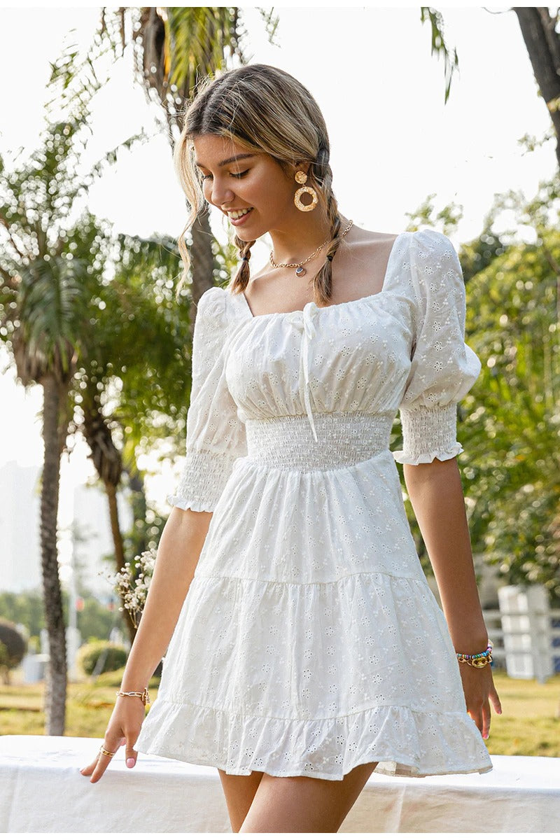 Broderie Anglaise Vintage Sukienka