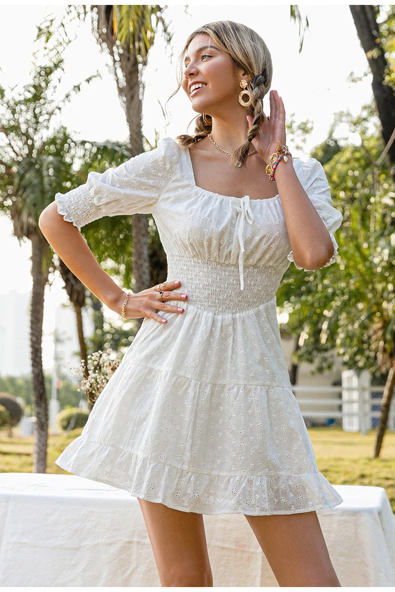 Broderie Anglaise Vintage Sukienka