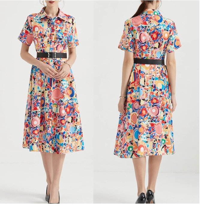 Letnia Sukienka Vintage Z Lat 40