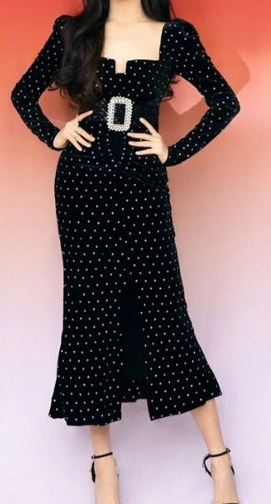 Czarująca Sukienka Vintage Z Lat 40