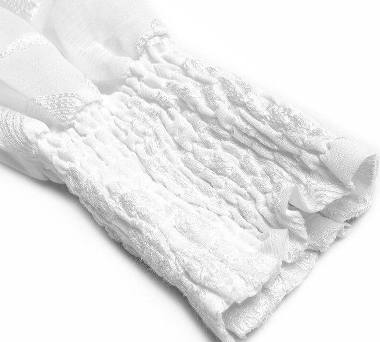 Biała Sukienka Vintage Z Lat 40. Z Latarnią