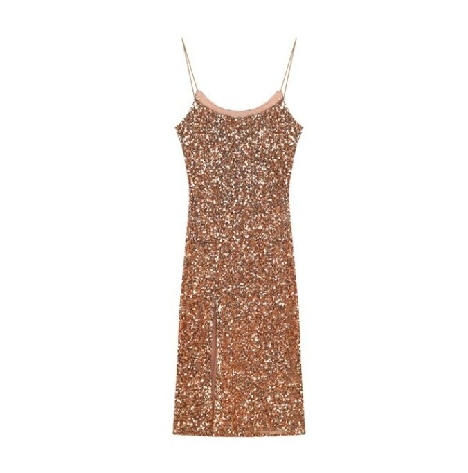 Dopasowana Sukienka W Kolorze Khaki Z Lat 40. XX Wieku