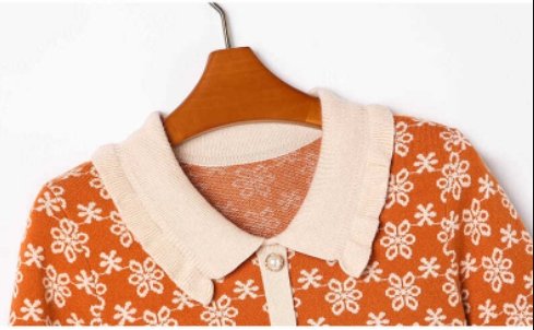 Pomarańczowa Sukienka Oldschoolowa Z Lat 40