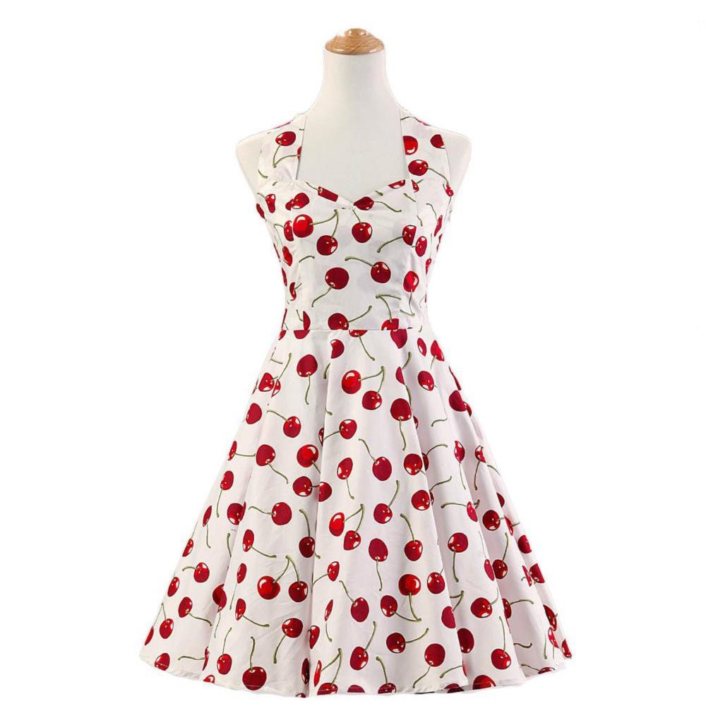 Wiśniowa Sukienka Vintage Z Lat 50