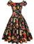 Granatowa Sukienka Vintage Plus Size Z Lat 60