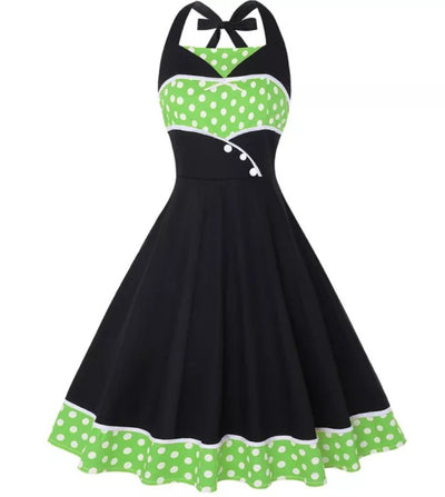Zielona Sukienka Vintage Plus Size Z Lat 60
