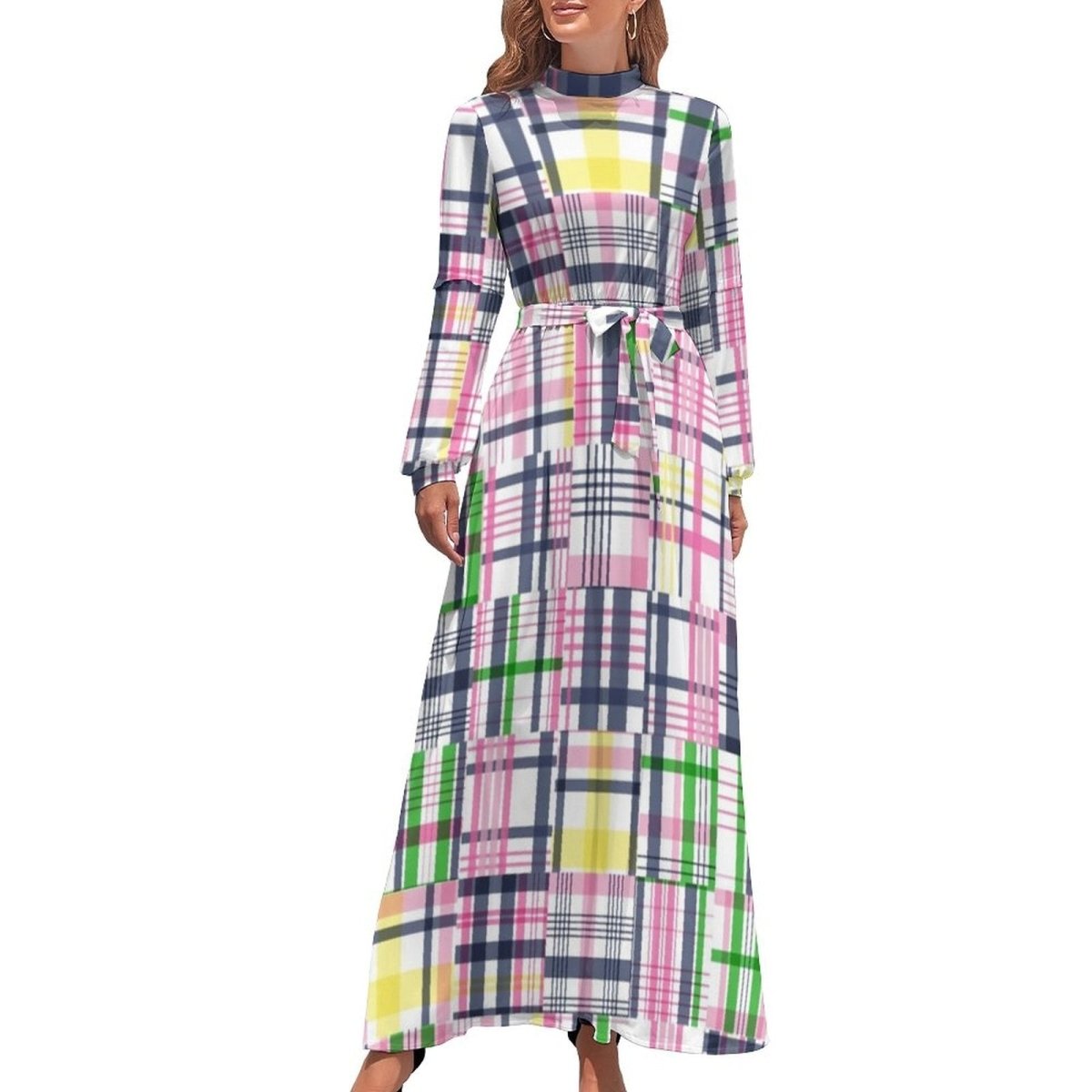 Sukienka W Paski Vintage Z Lat 70