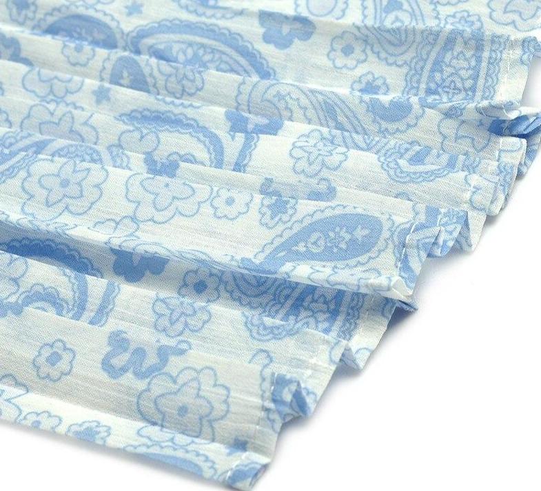 Niebieska Sukienka W Stylu Vintage