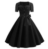 Czarna Sukienka Vintage Boogie Woogie