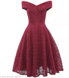 Czerwona Haftowana Sukienka Vintage