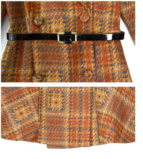 Sukienka Canada Coffee W Stylu Vintage