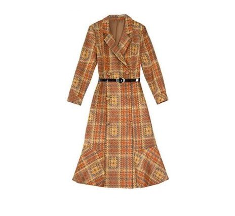 Sukienka Canada Coffee W Stylu Vintage