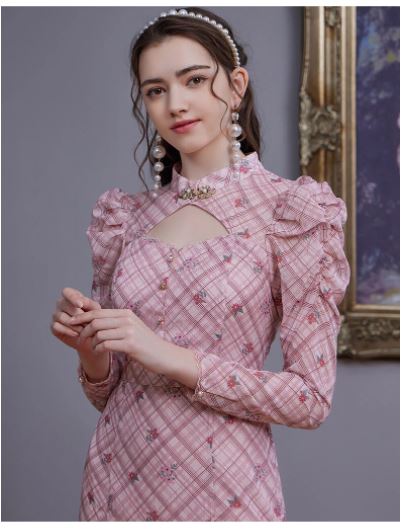 Lawendowa Sukienka Vintage Canada