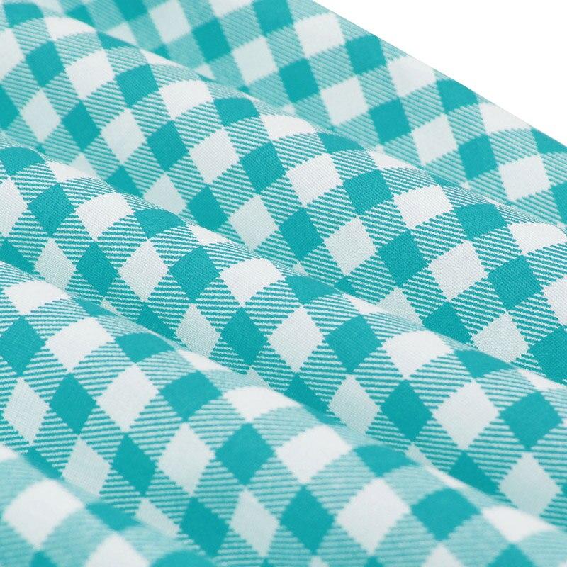 Sukienka Vintage W Turkusową Kratkę