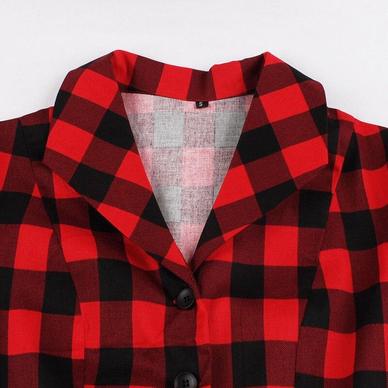 Sukienka Koszulowa W Kratę Vintage