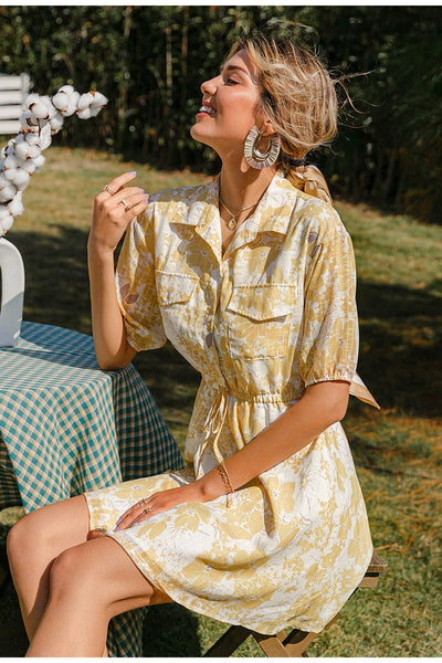 Sukienka Koszulowa W Stylu Vintage