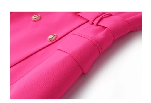 Sukienka Ołówkowa W Stylu Vintage Z Lat 40. Fuschia