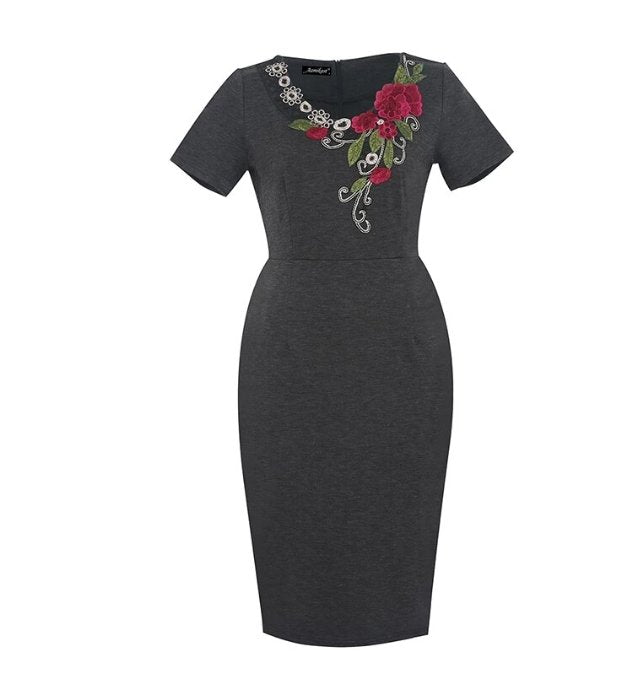 Sukienka Ołówkowa Vintage Plus Size