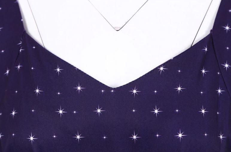 Granatowa Sukienka Świąteczna W Stylu Vintage