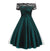 Zielona Koronkowa Sukienka Vintage Z Lat 50