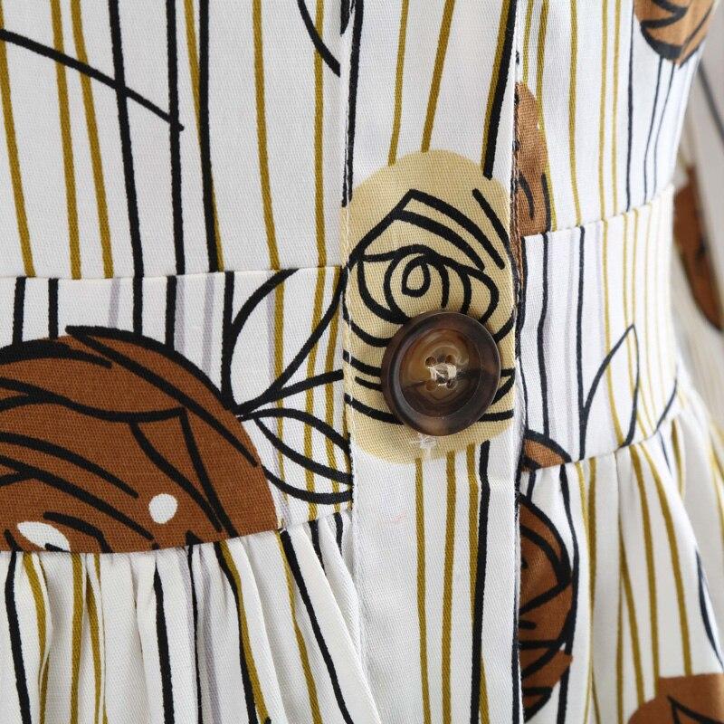 Sukienka W Stylu Vintage Bez Rękawów