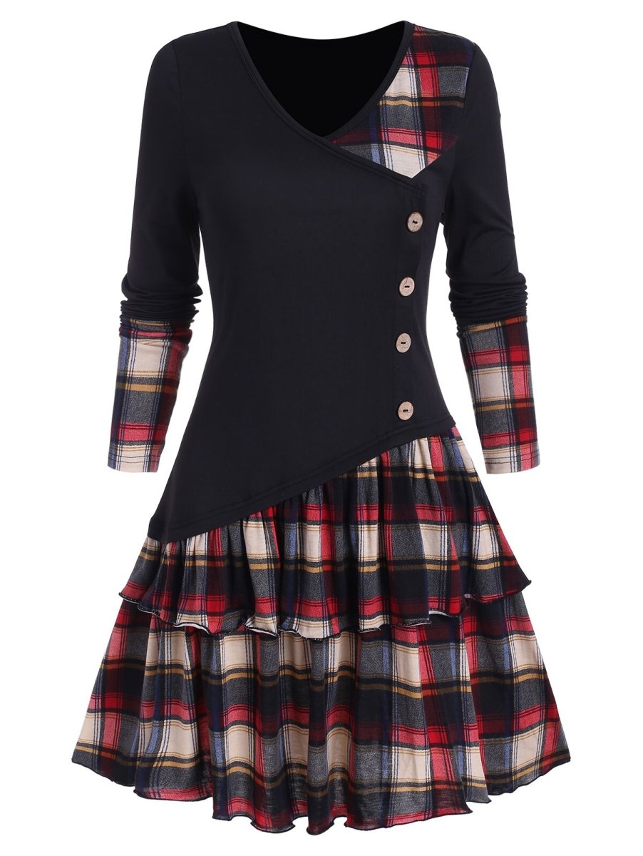 Czarna Sukienka Vintage W Szkocji