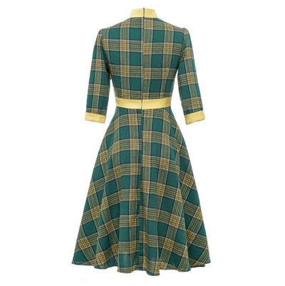 Zielona Elegancka Sukienka Vintage