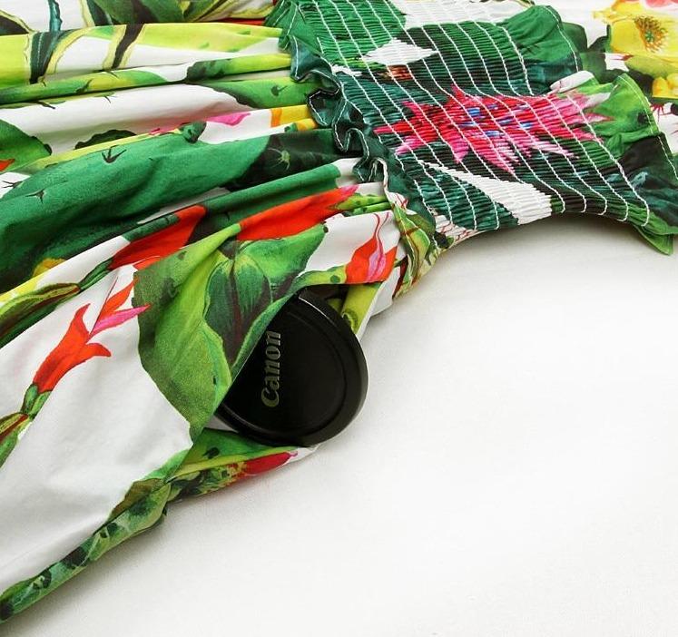 Damska Bawełniana Sukienka W Stylu Vintage