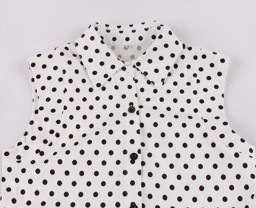 Damska Czarno-Biała Sukienka Vintage