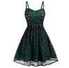 Zielona Sukienka Gotycka W Stylu Vintage