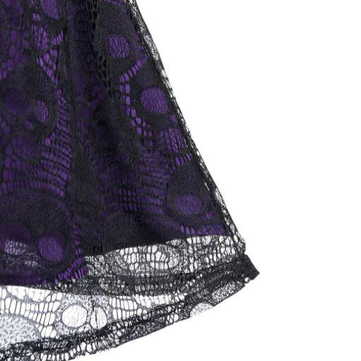 Fioletowa Gotycka Sukienka Vintage