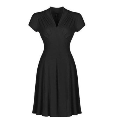 Czarna Sukienka Vintage W Rozmiarze Plus Z Lat 50