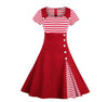 Czerwona Sukienka Vintage Z Lat 50. Plus Size