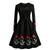 Czarna Sukienka W Stylu Vintage Plus Size