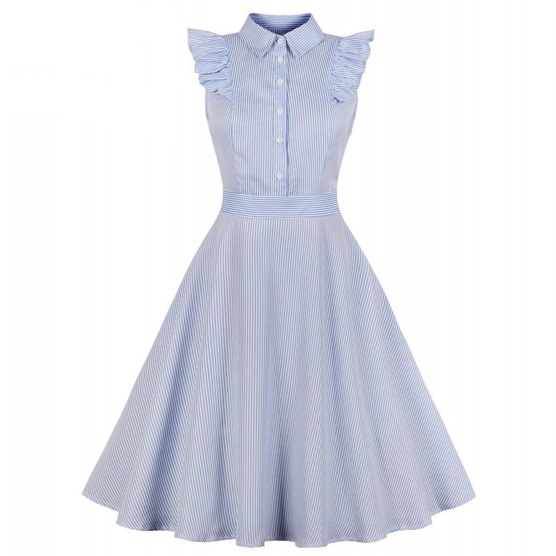 Sukienka Koszulowa W Dużych Rozmiarach W Stylu Vintage