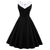 Szykowna Sukienka W Stylu Vintage Plus Size W Kolorze Czarnym