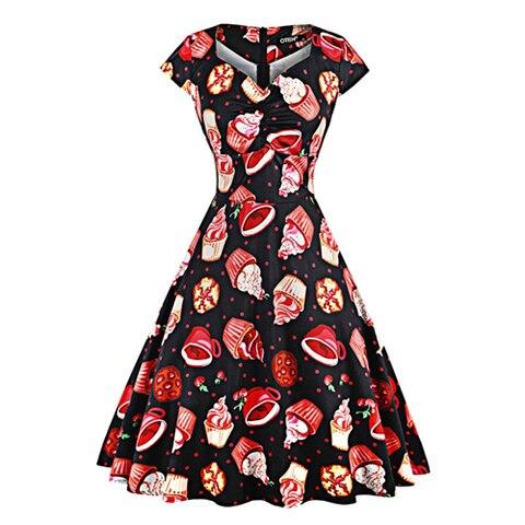 Sukienka Vintage Plus Size Cupcake