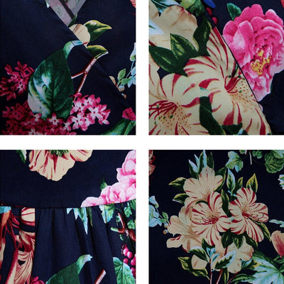 Kwiecista Sukienka Vintage Plus Size