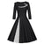 Czarna Zimowa Sukienka Vintage Plus Size