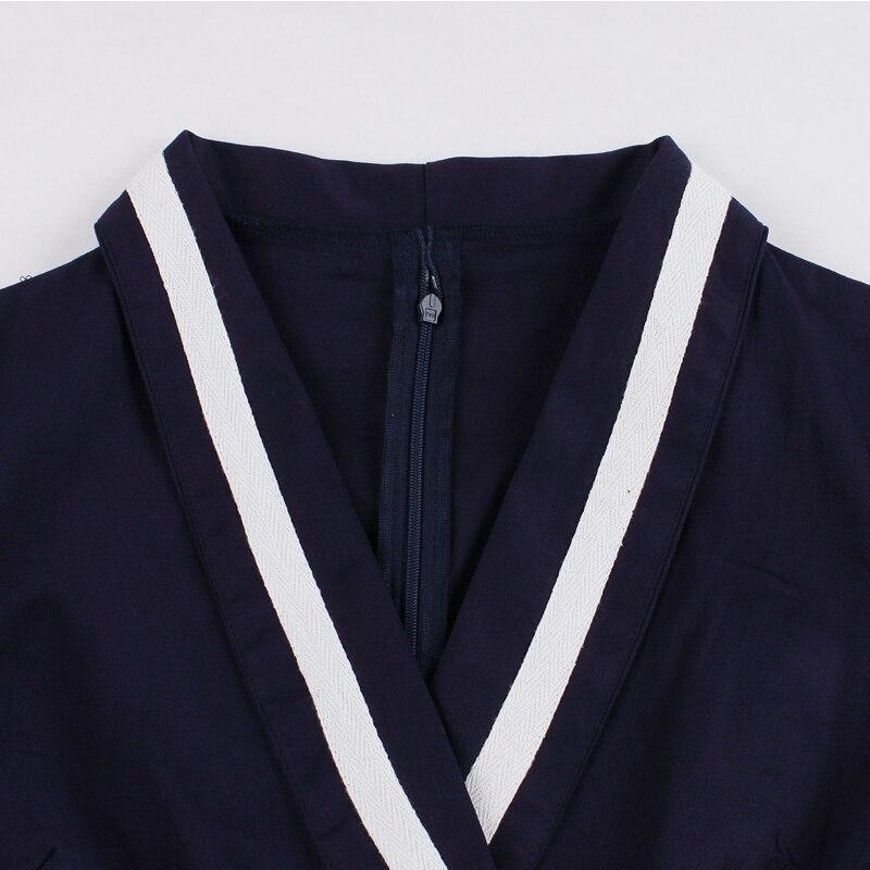 Plus Size Niebieska Sukienka Z Lat 50