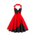 Czarna Czerwona Sukienka Vintage W Kropki Plus Size