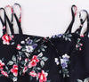 Czarna Sukienka Vintage Plus Size W Naturalnym Kolorze