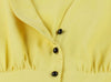 Żółta Pastelowa Sukienka Vintage Plus Size