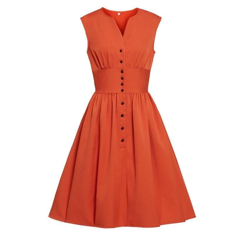 Rdzawa Pastelowa Sukienka Vintage Plus Size