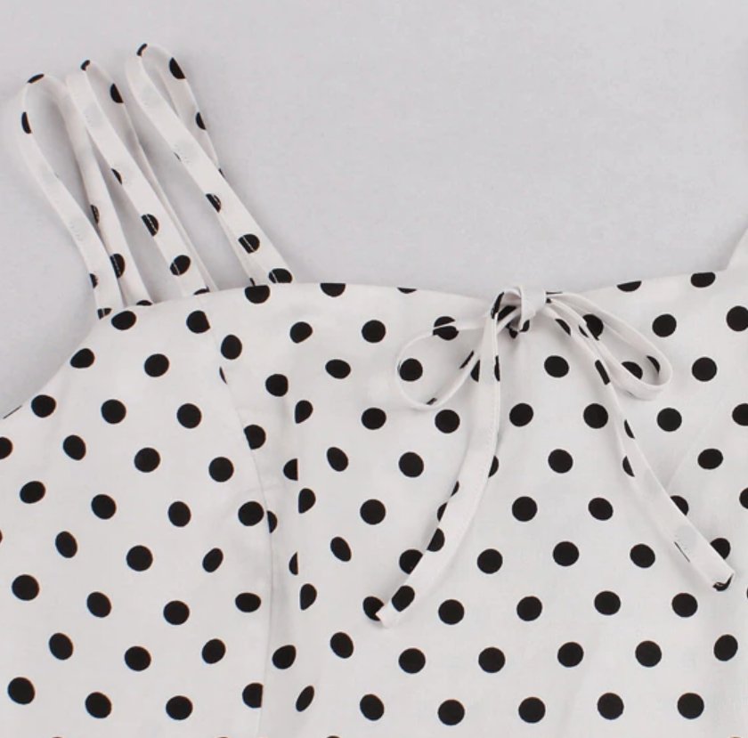 Biała Sukienka Rockabilly Plus Size Vintage